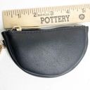 BP  Half Moon Key Chain Pouch Faux Leather Black Photo 6