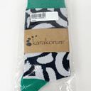 Kimberly Karakoram Womens Socks Green Black White NWT Calzini  Nero Photo 0