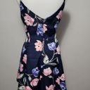 Emerald Sundae  floral tafetta assymetric mini cocktail dress size large Photo 4