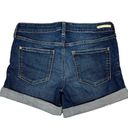 Pilcro  Anthropologie Jean Shorts Size 25" Blue Stet Low-Rise Roll-Up Hem Stretch Photo 1