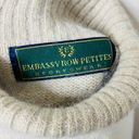 The Row Embassy Petites Fair Isle Sweater Warm Neutral Wool Angora Turtleneck Sz PS Photo 5