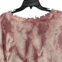 FATE. Distressed Sweater Cropped Oversized Neutral Sweater Womens Size M Boho Dye Photo 9