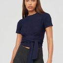 Modern Citizen  Cropped Knit Wrap Top Photo 0