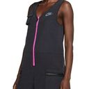 Nike Women’s Sportswear Icon Clash Romper Black Pink Zipper / Size S Photo 0