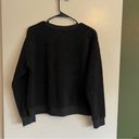 Banana Republic black sherpa crewneck pullover sweatshirt size small Photo 5