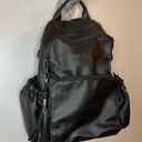 Women’s Black Faux Leather Backpack Purse Photo 2