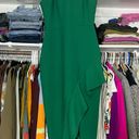 Cinq à Sept Cinq a sept emerald green piper ruffle high neck midi dress 2 Photo 9