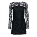 Alexis  Lace Mini Dress Long Sleeves Black Size L Photo 8