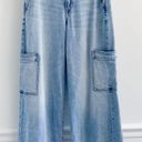 American Eagle Dreamy Drape Super High Rise Cargo Wide Leg Baggy Jeans Photo 2