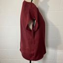 Modcloth  Dark Red Short Sleeve Blouse with Drawstring Sleeves Photo 2