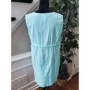 Beach Club Palisades  Womens Blue Drawstring Sleeveless Knee Length Dress Large Photo 5