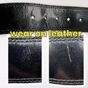 Anne Klein Black Leather Belt Chunky Thick Wide Medium ‼️FLAWED‼️ Photo 9