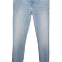 frame denim Frame Womens Blue Light Wash Le Skinny De Jeanne Crop Raw Hem Jeans Size 23 Photo 0