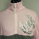 Victoria's Secret  PINK Shirt Jacket Sz Medium Pink Gray 1/2 Zip Pull Over Women Photo 1