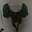 Beginning Boutique Green Crop Top Photo 1