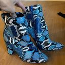 Shoedazzle Snake Skin Booties Photo 1