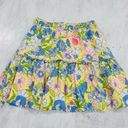 Bar III  Elastic Waist Printed Ruffled Pull-On Mini Skirt Size XS Photo 5