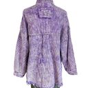 POL Purple Corduroy Shacket Button Up Jacket MEDIUM Oversize Balloon Sleeves  NEW Photo 8