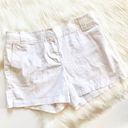 New York & Co. Womens White Audrey Shorts - Sz 2 Photo 1