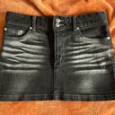 Y2K Black Denim Mini Skirt Photo 1