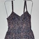 Newport News Vintage Sun Streak by  Leopard Print Swim Dress Skirted Swimsuit Photo 1