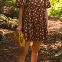 Tuckernuck  Crawford Dress Floral Rosewood Chintz Oversize Flutter Sleeve NWT 3XL Photo 1