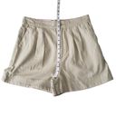 Joie  Shorts Womens Small NWT Beige Linen Blend Pleated High Waisted Summer Photo 6