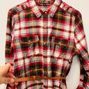 Love Tree  Womens Flannel Plaid Dress Medium with belt Photo 1