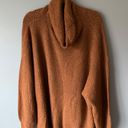 American Eagle Outfitters Oversized Brown Cowl Neck Sweater Photo 0