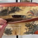 Tommy Bahama Vintage 90s Y2K  Palm Tree Tapestry Baguette Bag Purse Photo 2