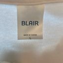 Blair Cream Cottagecore Grandmacore Floral Henley Sweater Size Large Vintage LSF Vibe Photo 5