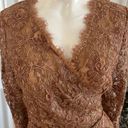 Chetta B  Gold Lace Wrap Going Out Top or Jacket in size 10 Photo 4