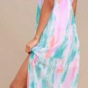 Lulus Watercolor Maxi Dress Photo 0