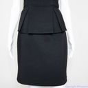 Bisou Bisou  black mesh sheer top peplum dress, women's size 4 Photo 5
