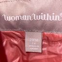 Woman Within  CORAL WITH FUN HEART DESIGN PUFFER VEST SIZE 22/24 Photo 2