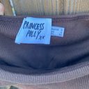 Princess Polly Becca Long Sleeve Crop Top Brown  Photo 2