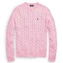 Ralph Lauren Cable-Knit Cotton Sweater Pink Photo 0