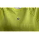 Lululemon  Swiftly Tech Short Sleeve Tee T-Shirt Neon Yellow Top Women's Size 6 Photo 2