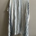 American Eagle  Boho Striped Cover Up Fringe Kimono Blue, Navy, White Size O/S Photo 3