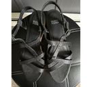 Eileen Fisher  Array Black Strappy Cork Wedge Platform Sandals Size 8 Photo 6