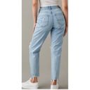 American Eagle  Women's Strigid Curvy Ripped Mom Jeans Size 14 High Rise Distress Photo 1