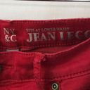 New York & Co. NY & Company Red Jean Legging Size 6 Photo 3