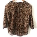 Timing NWOT  Sheer Leopard Print Blouse Photo 2