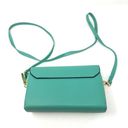 Forever Young  Bag Turquoise Magnetic Snap Wallet Phone Strap Small Zip Closure Photo 1