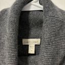 Garnet Hill  Oversized Turtleneck Sweater Grey Photo 5