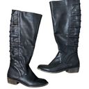 Rampage Ram Inlay Tall Black Vegan Leather Boots Photo 0