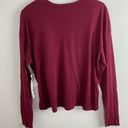 Treasure & Bond New  Maroon New York Graphic Long Sleeve Leopard T-shirt Sz Small Photo 4