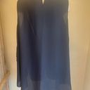 Est. 1946  womens tiered navy blue tank top blouse size 18/20 polyester Photo 3