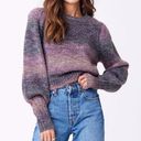 Saltwater Luxe  Dollie Wool Blend Long Puff Sleeve Pullover Sweater Pink Small Photo 0