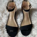 Dream Paris New black suede wedge sandals, size 6.5 Photo 1